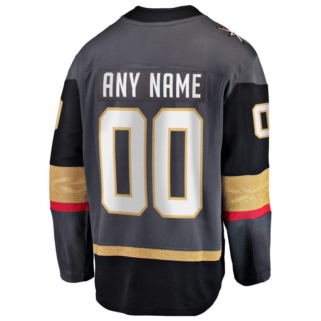Vegas Golden Knights Fanatics Alternate Breakaway Custom Jersey - Gray