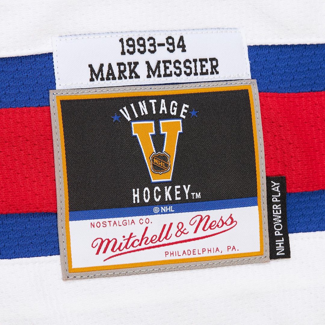 Mark Messier New York Rangers Mitchell & Ness Big & Tall 1993/94 Blue Line 2.0 Jersey - Blue