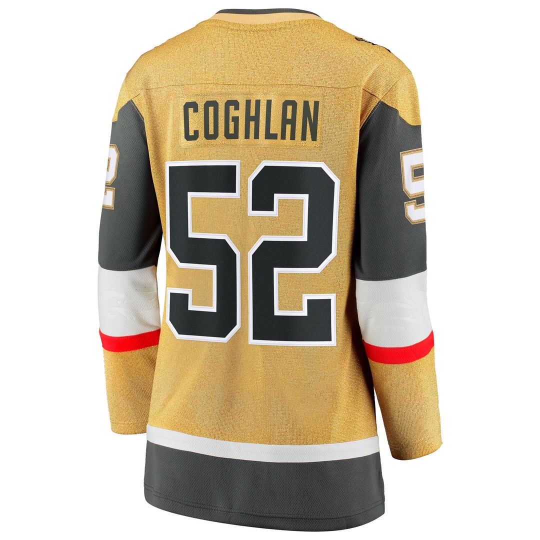 Dylan Coghlan Vegas Golden Knights Fanatics Women's Home Breakaway Jersey - Gold