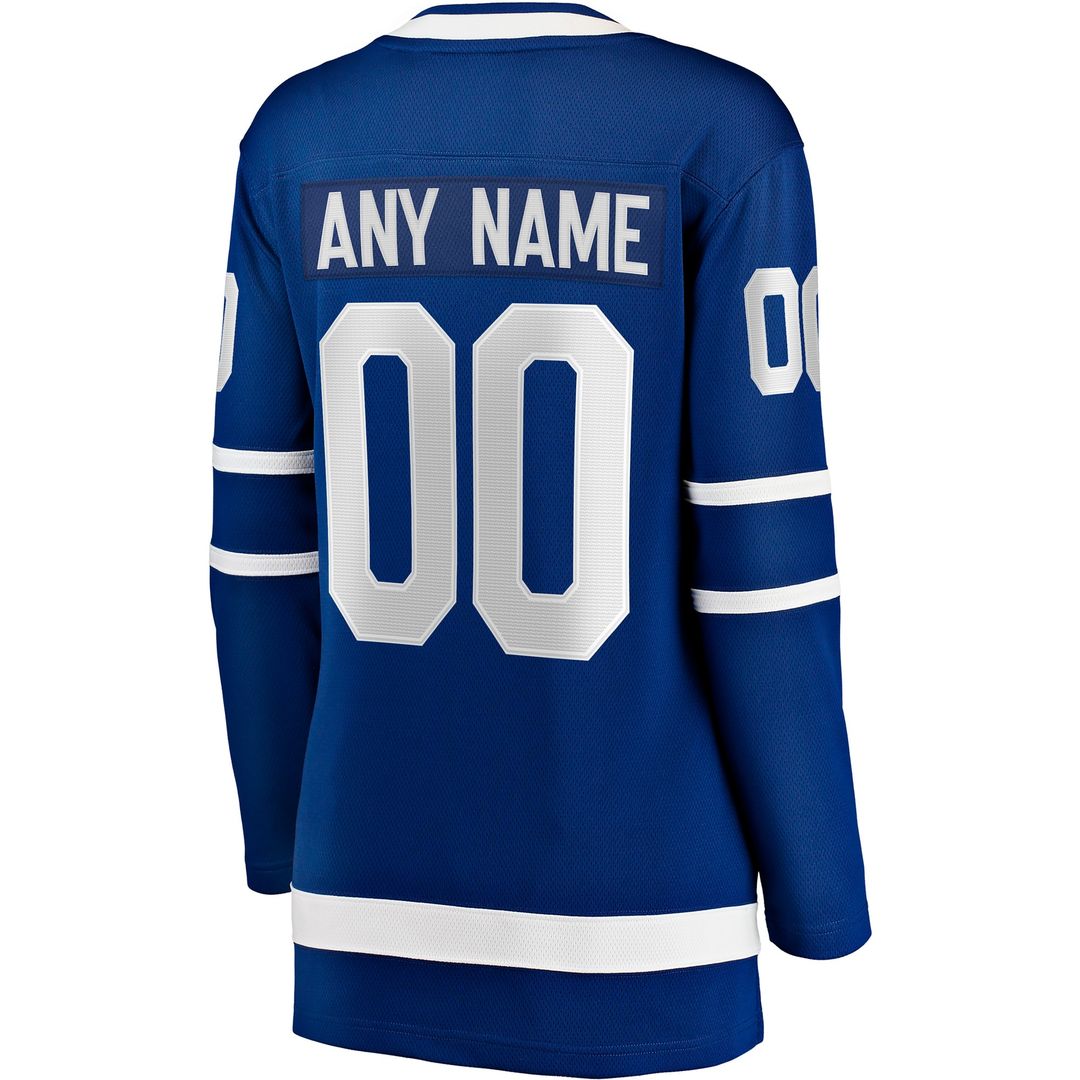 Toronto Maple Leafs Fanatics Women's Home Breakaway Custom Jersey - Blue