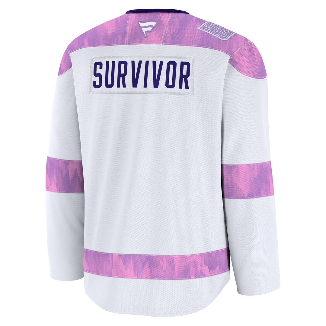 St. Louis Blues Fanatics Hockey Fights Cancer Survivor Practice Jersey - White