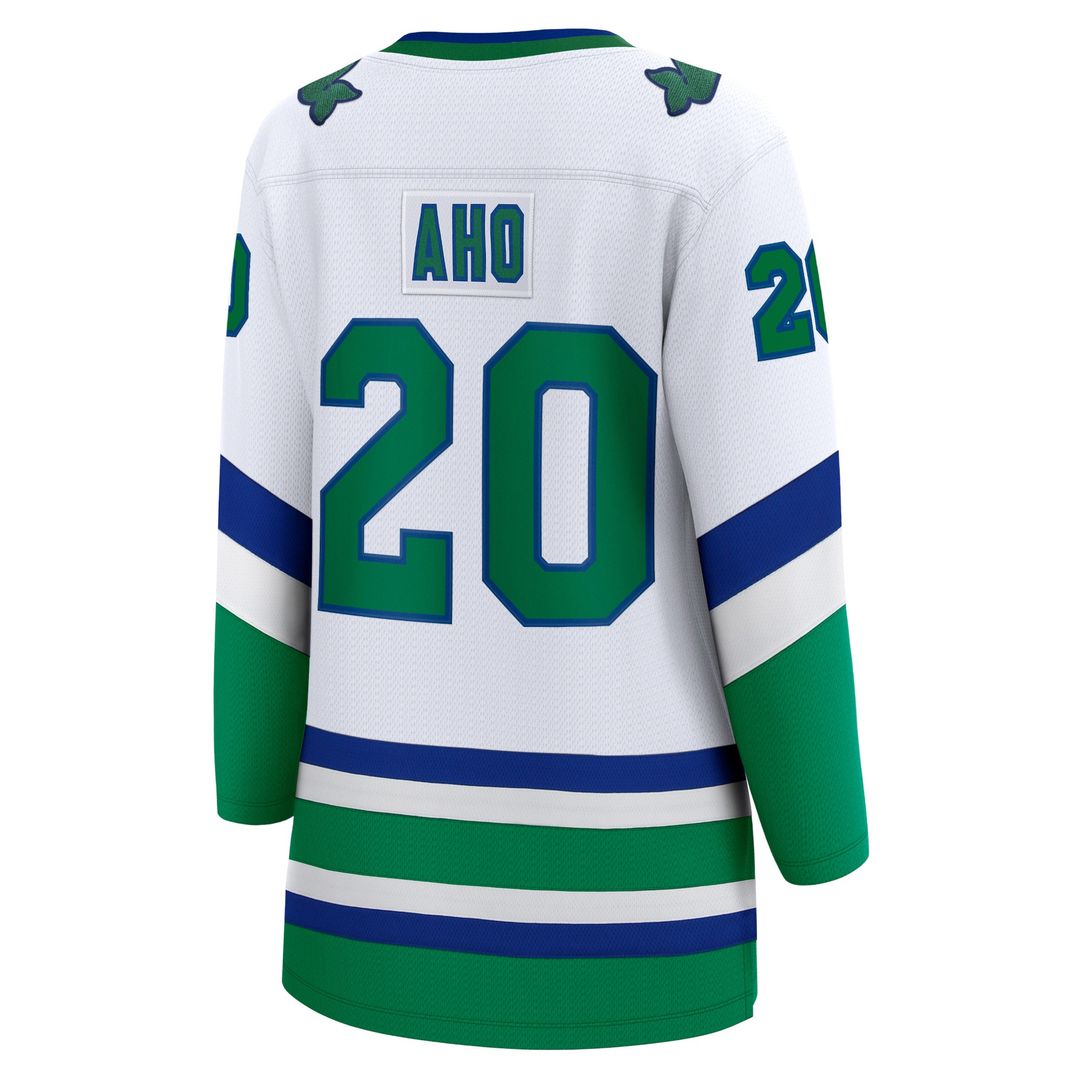 Sebastian Aho Carolina Hurricanes Fanatics Women's Throwback Breakaway Jersey - White