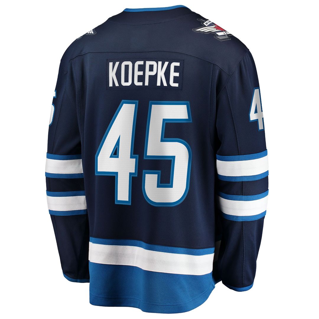 Cole Koepke Winnipeg Jets Fanatics Home Breakaway Jersey - Navy