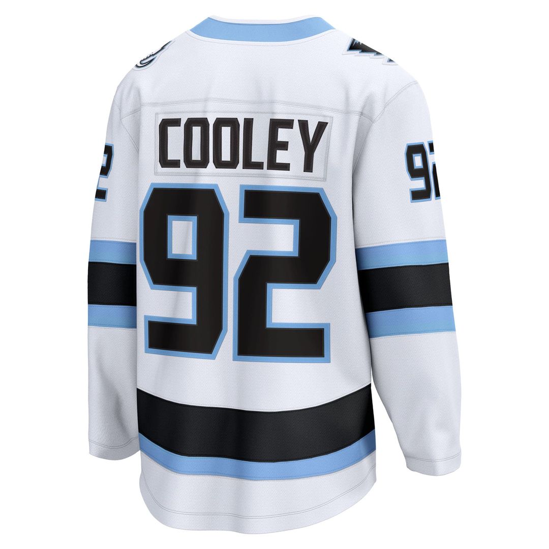 Logan Cooley Utah Mammoth Fanatics Away Breakaway Player Jersey - White
