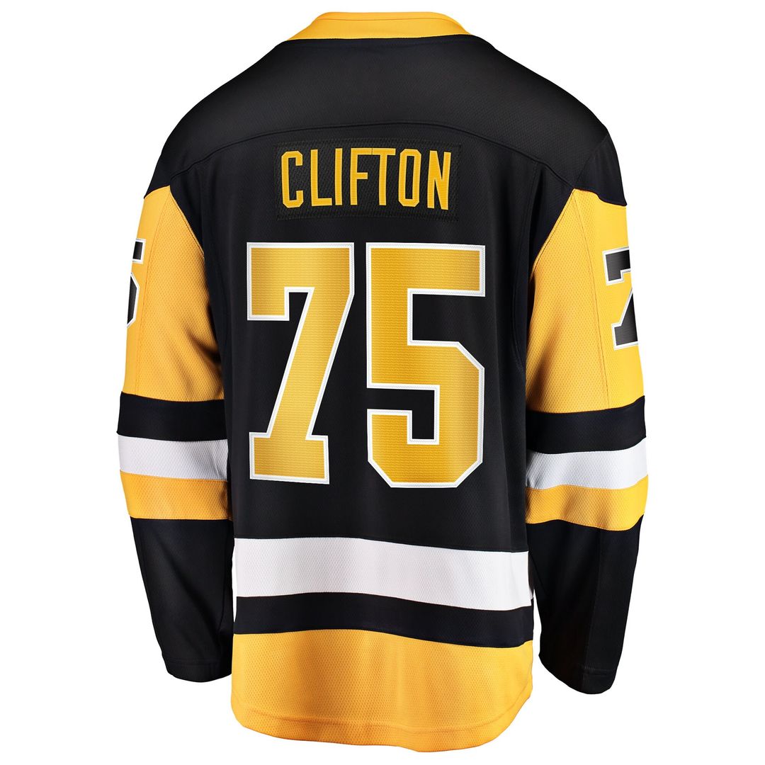 Connor Clifton Pittsburgh Penguins Fanatics Home Breakaway Jersey - Black