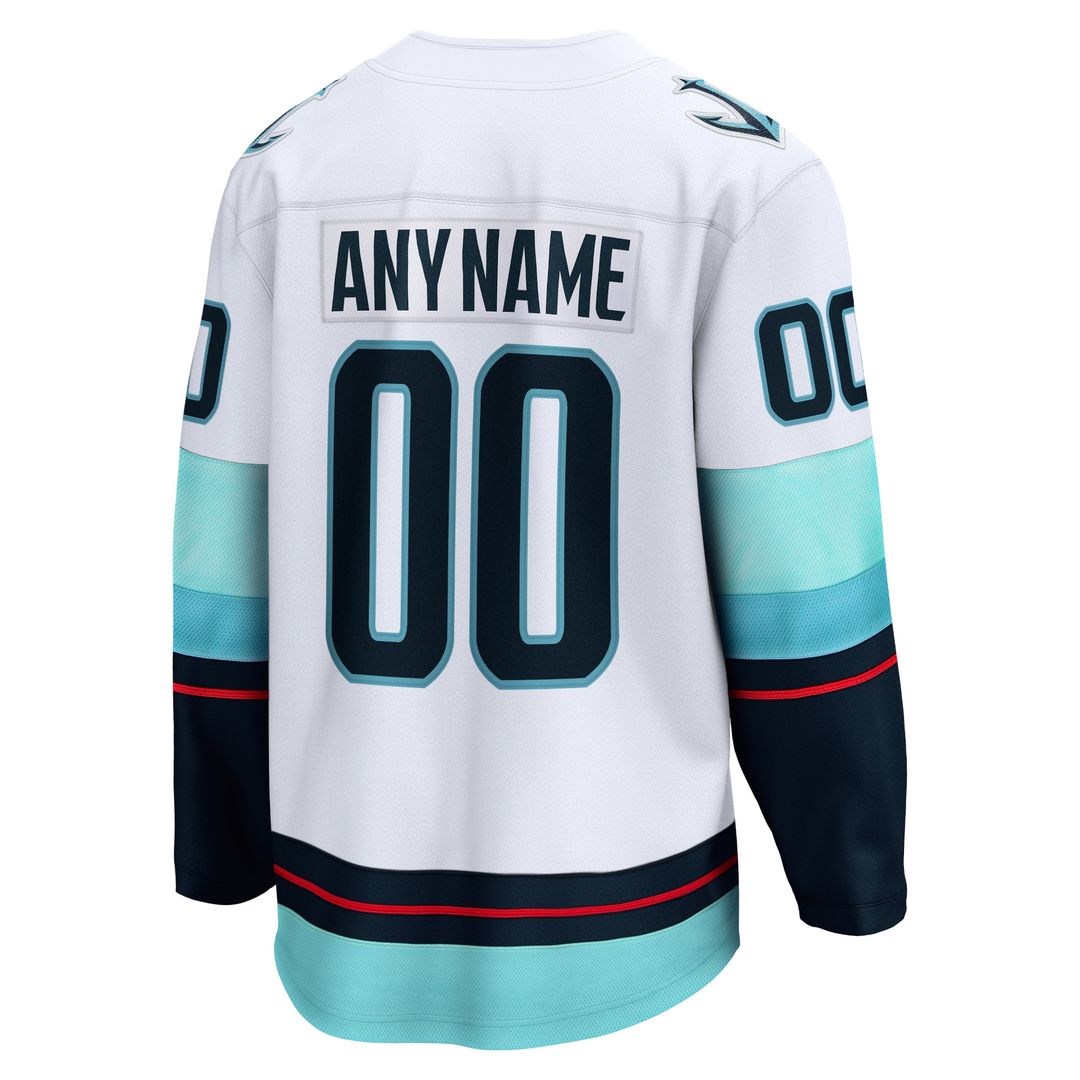 Seattle Kraken Fanatics Home Breakaway Custom Jersey - Deep Sea Blue