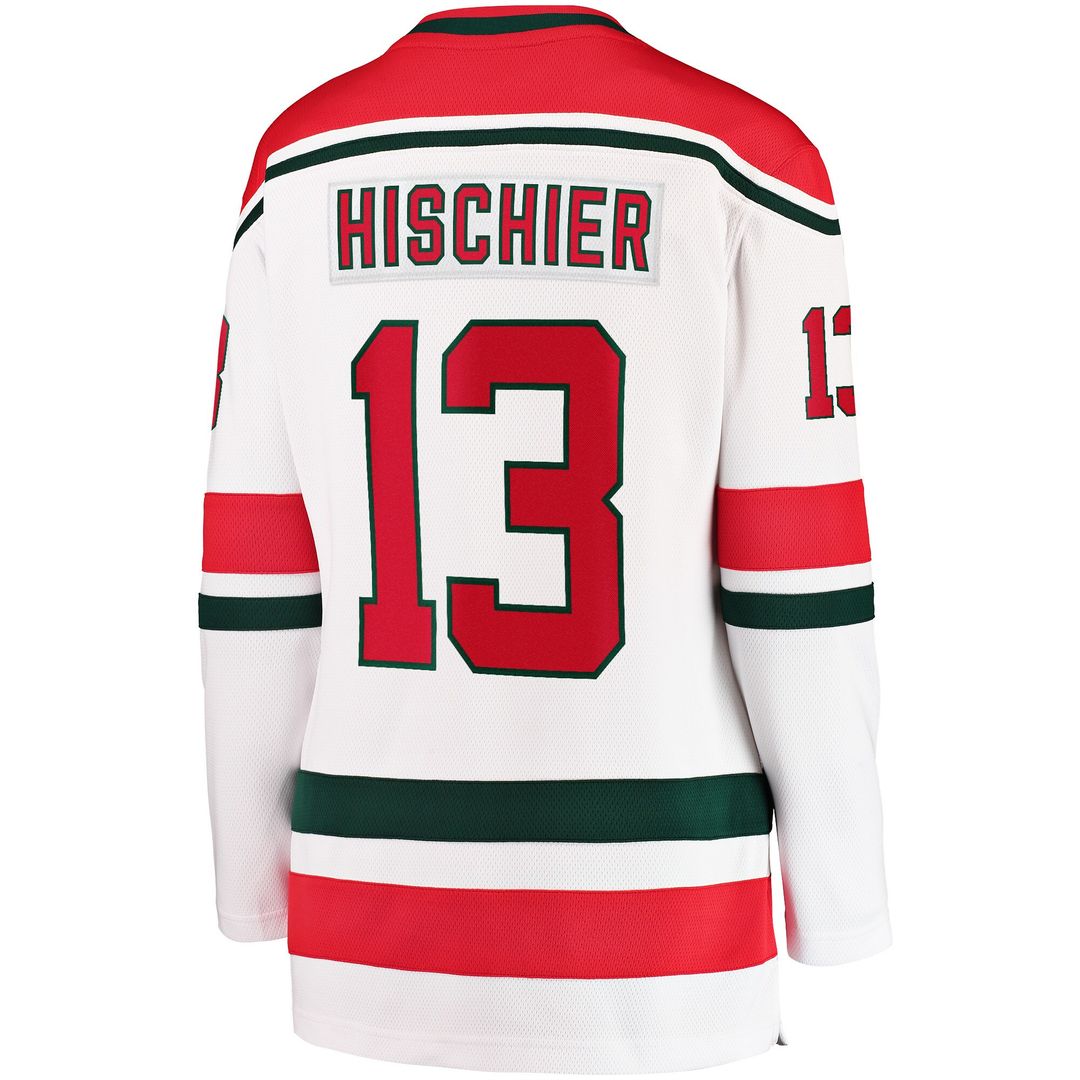 Nico Hischier New Jersey Devils Fanatics Women's Alternate Breakaway Jersey - White