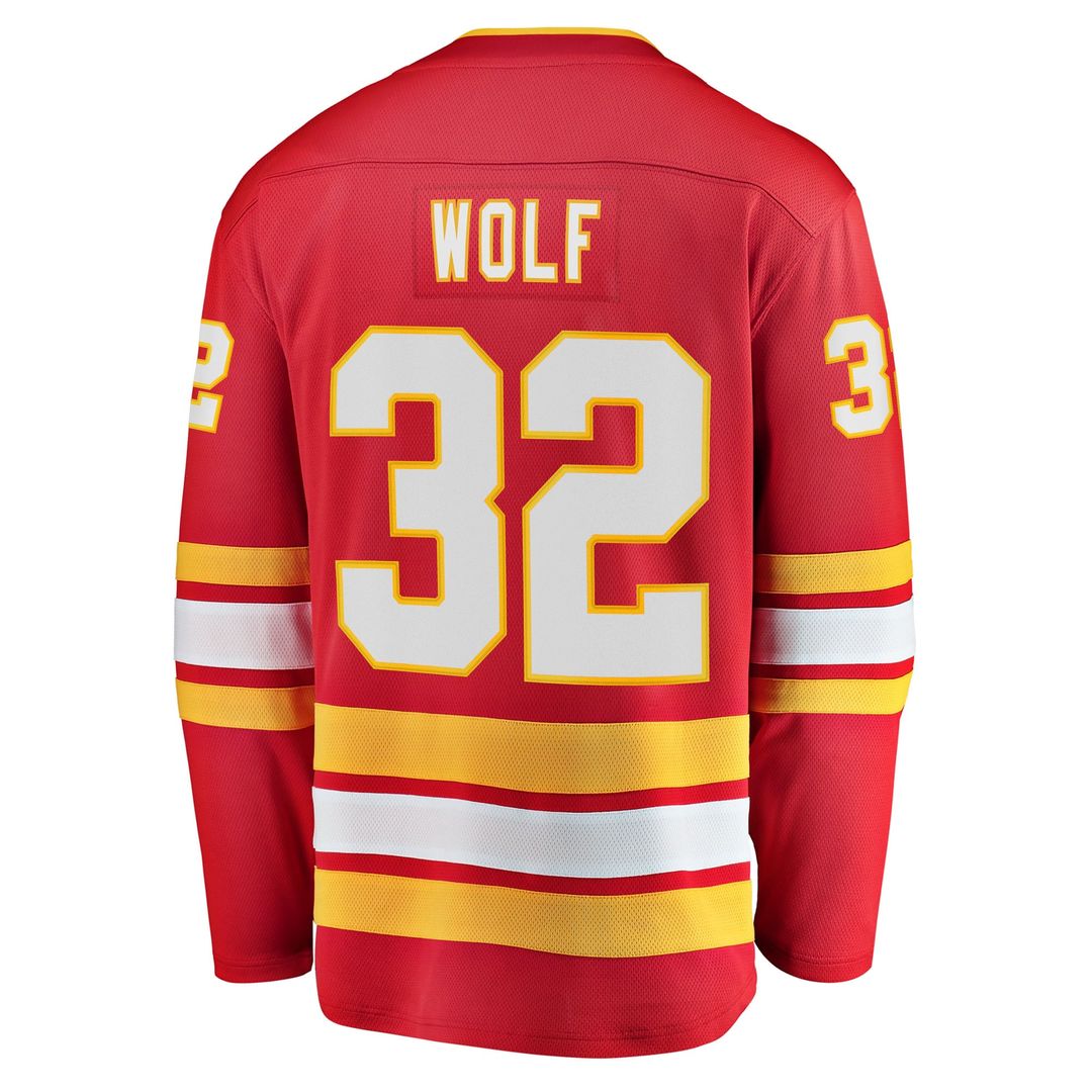Dustin Wolf Calgary Flames Fanatics Home Breakaway Jersey - Red