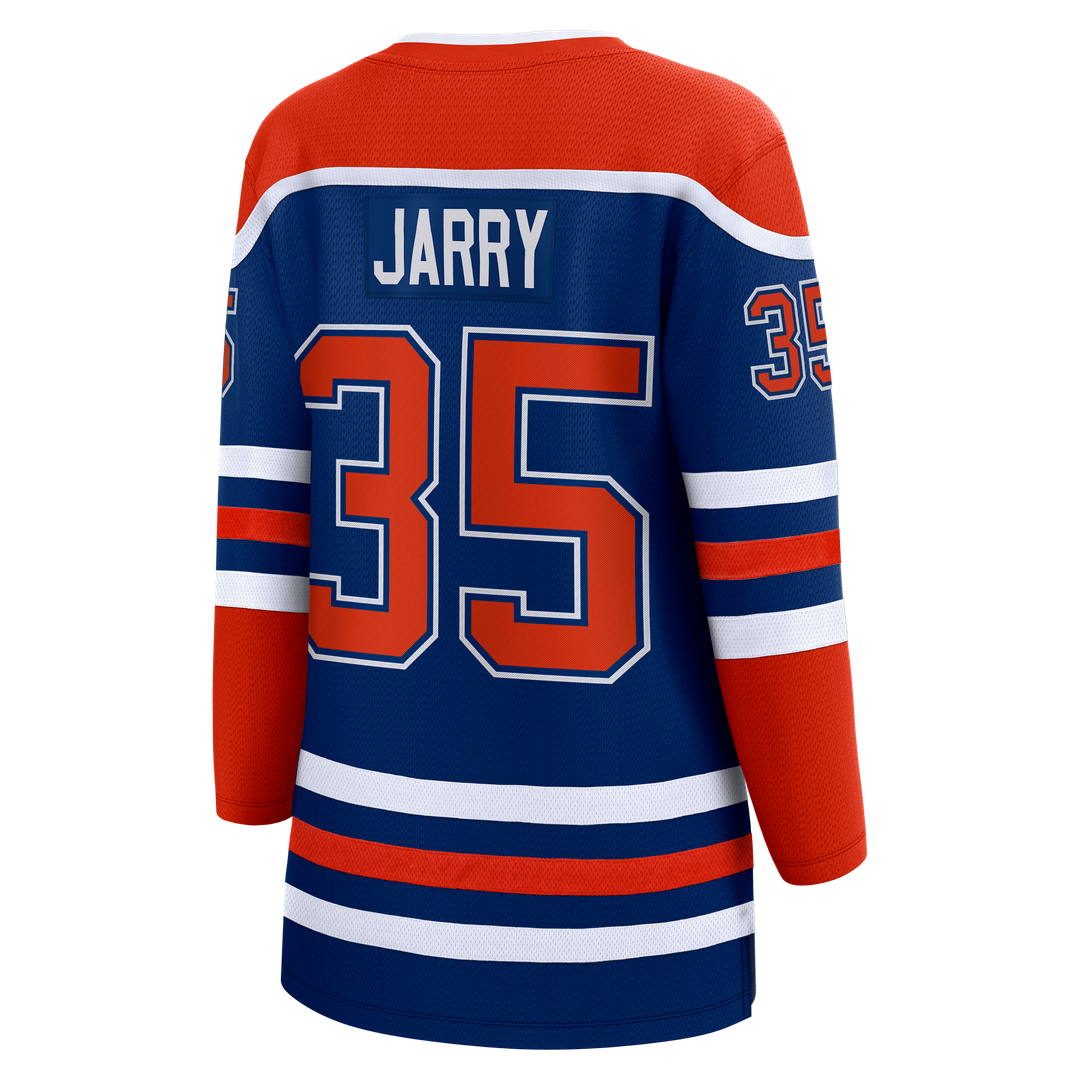 Tristan Jarry Edmonton Oilers Fanatics Women's Home Breakaway Player Jersey - Royal