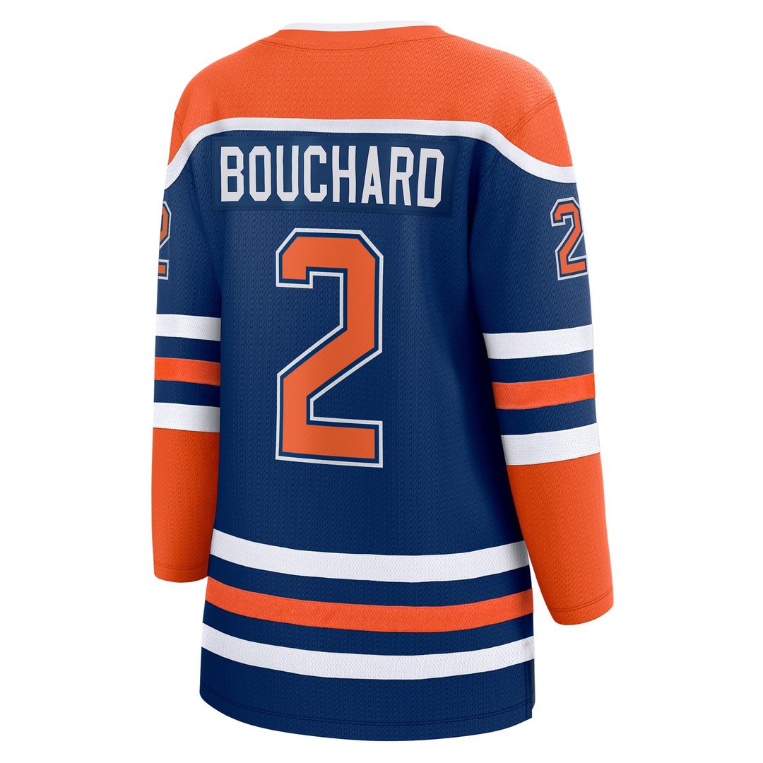 Evan Bouchard Edmonton Oilers Fanatics Women's Home Breakaway Player Jersey - Royal
