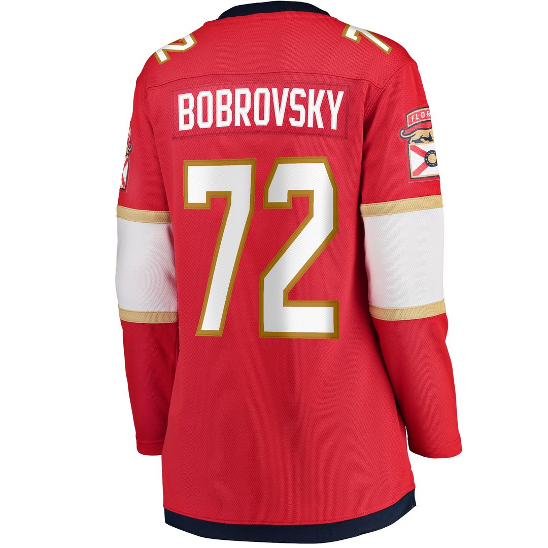 Sergei Bobrovsky Florida Panthers Fanatics Women's Home Breakaway Jersey - Red