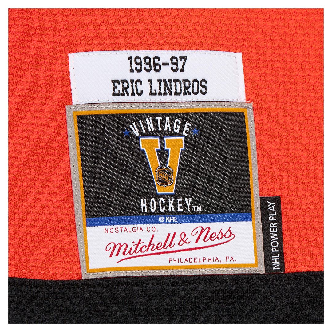 Eric Lindros Philadelphia Flyers Mitchell & Ness Big & Tall 1996-97 Blue Line 2.0 Jersey - Orange