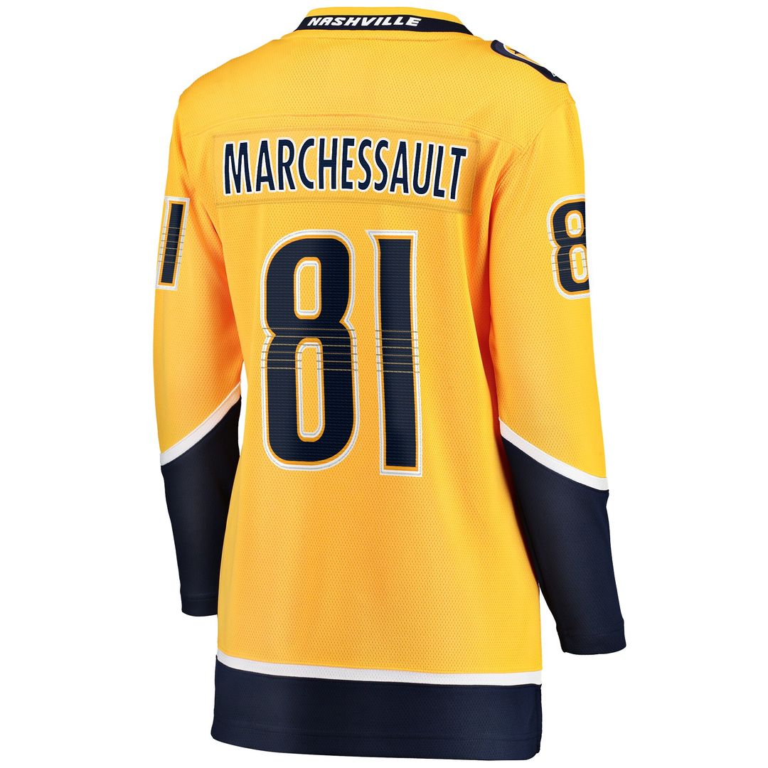 Jonathan Marchessault Nashville Predators Fanatics Women's Breakaway Jersey - Gold