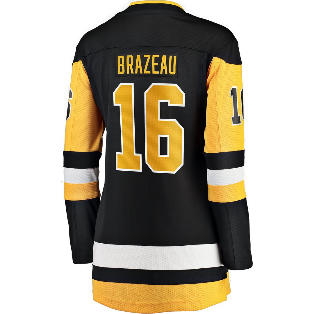 Justin Brazeau Pittsburgh Penguins Fanatics Women's Home Breakaway Jersey - Black