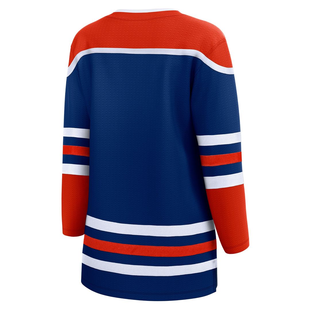 Edmonton Oilers Fanatics Women's Home Breakaway Blank Jersey - Royal