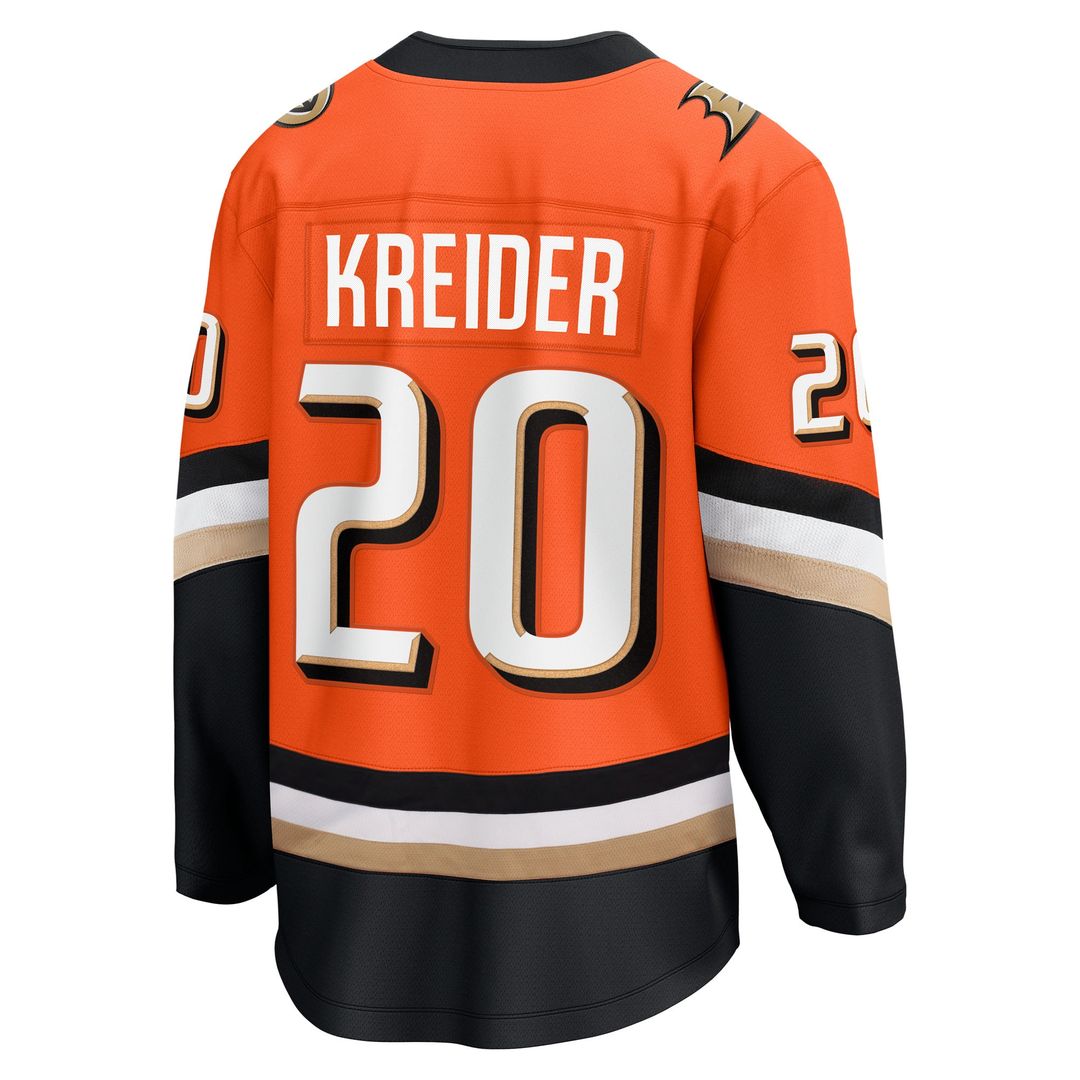 Chris Kreider Anaheim Ducks Fanatics Home Breakaway Jersey - Orange