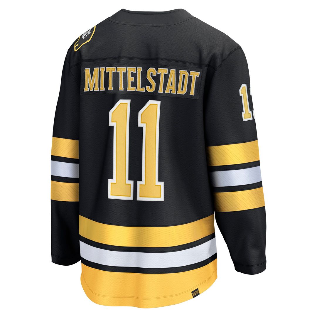 Casey Mittelstadt Boston Bruins Fanatics Home Breakaway Player Jersey - Black