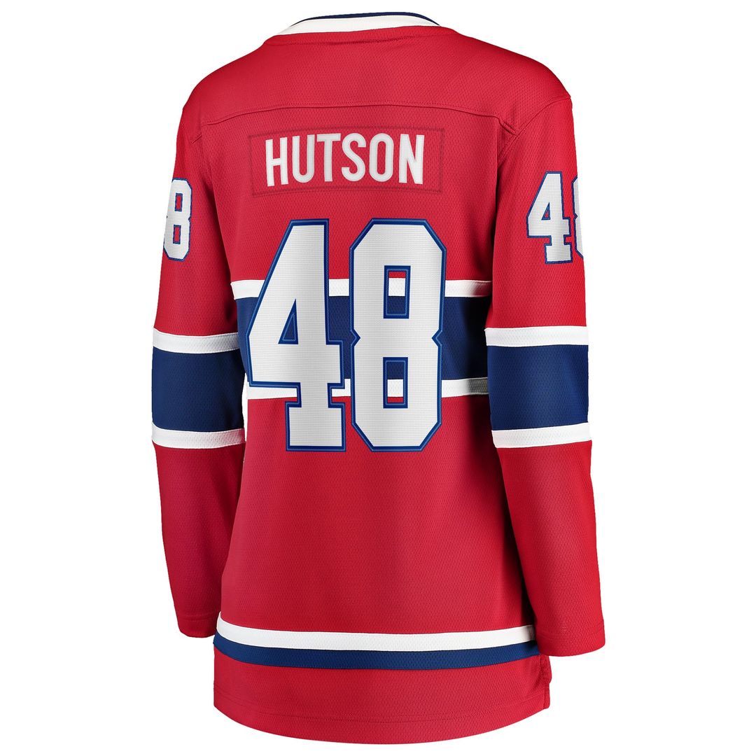 Lane Hutson Montreal Canadiens Fanatics Women's Home Breakaway Player Jersey - Red