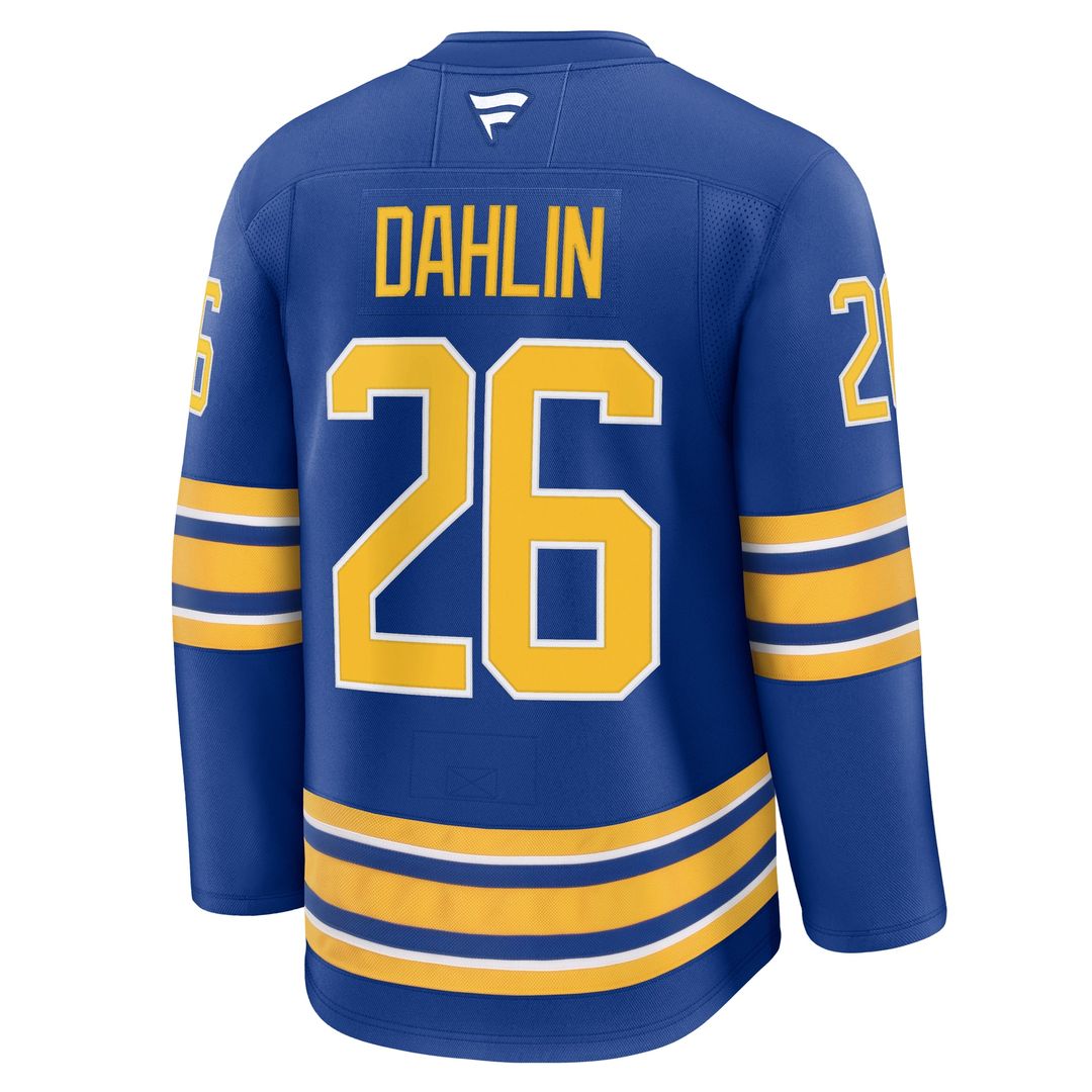 Rasmus Dahlin Buffalo Sabres Fanatics Premium Jersey with Captain's Patch - Royal