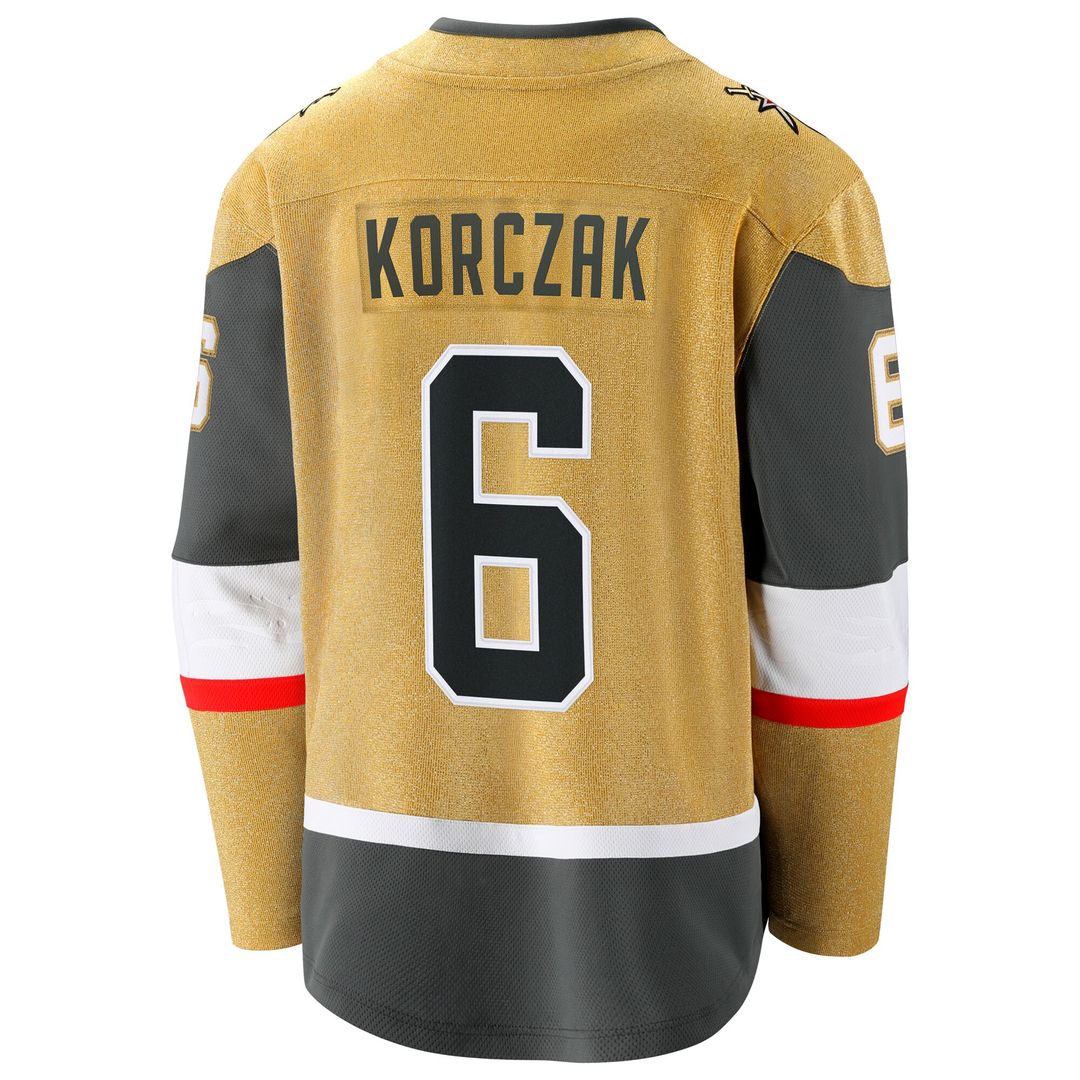 Kaedan Korczak Vegas Golden Knights Fanatics Home Breakaway Jersey - Gold