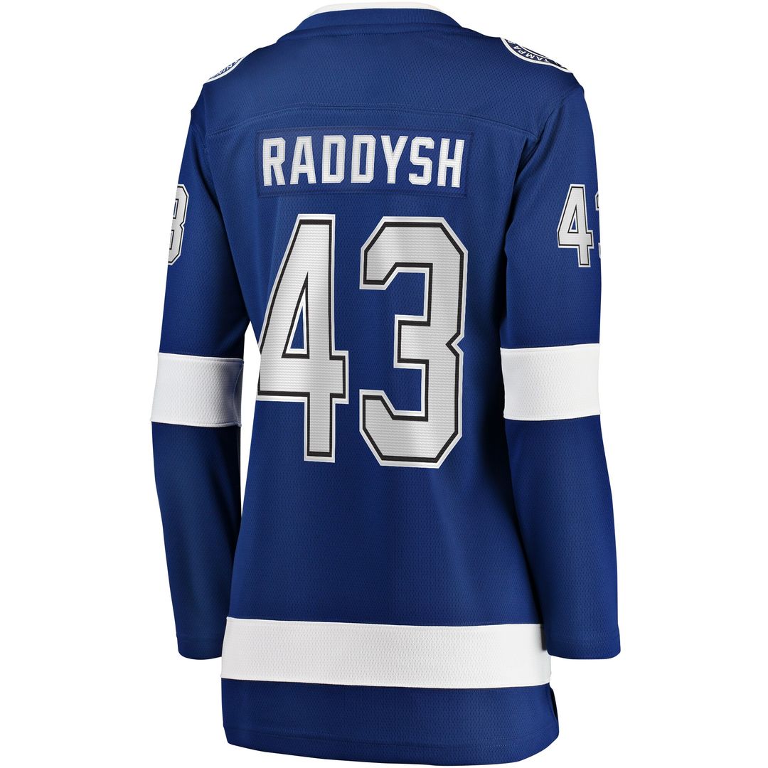 Darren Raddysh Tampa Bay Lightning Fanatics Women's Home Breakaway Jersey - Blue