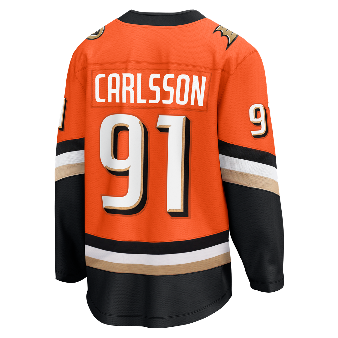 Leo Carlsson Anaheim Ducks Fanatics Home Breakaway Jersey - Orange