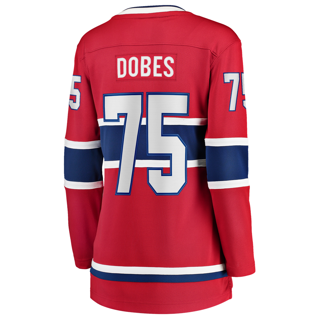 Jakub Dobes Montreal Canadiens Fanatics Women's Home Breakaway Jersey - Red