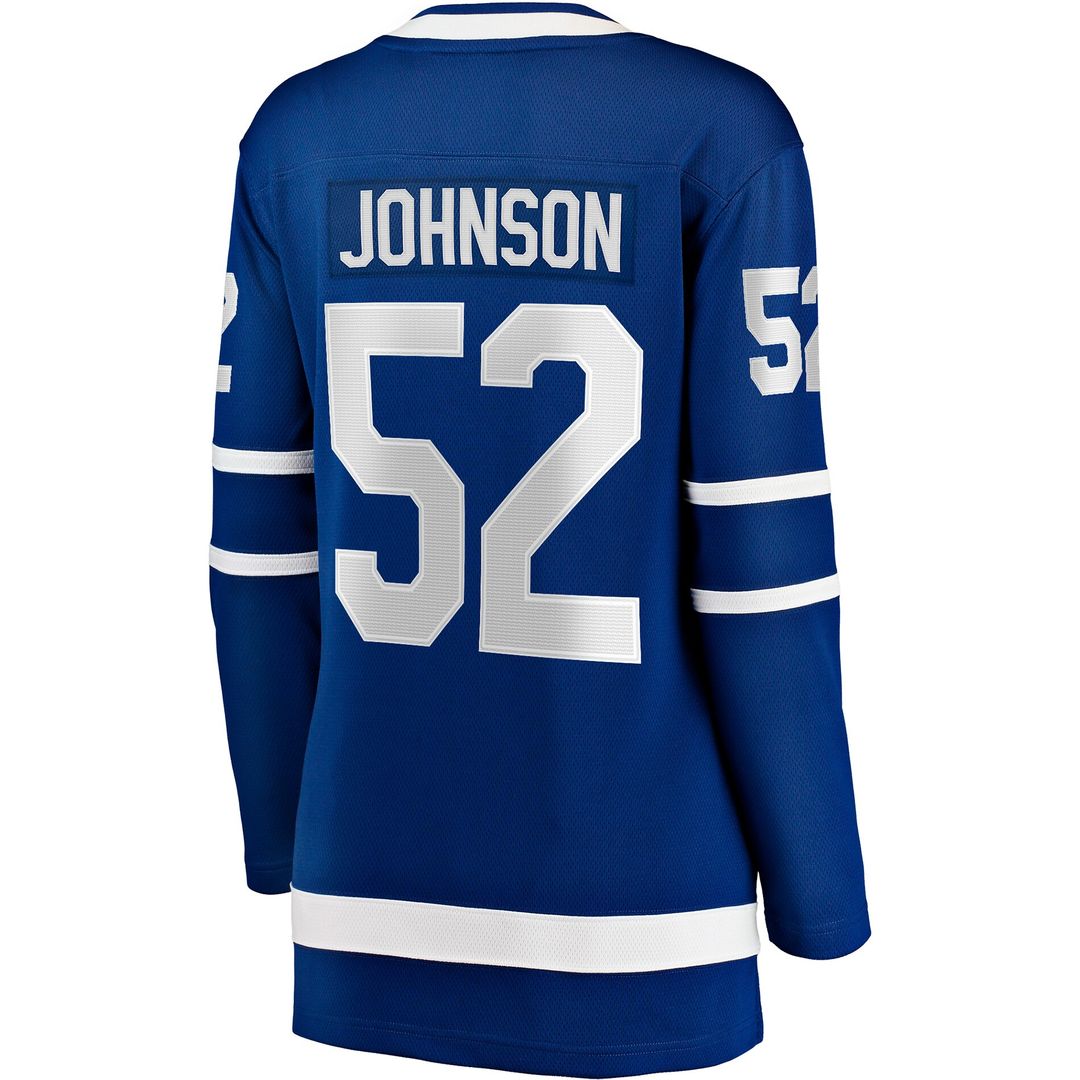 Reese Johnson Toronto Maple Leafs Fanatics Women's Home Breakaway Player Jersey - Blue