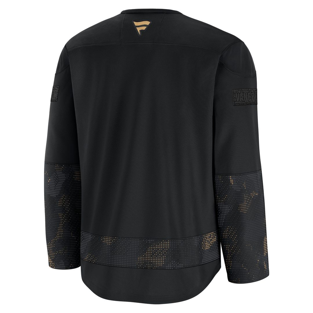 Vancouver Canucks Fanatics 2024 Military Appreciation Practice Jersey - Black