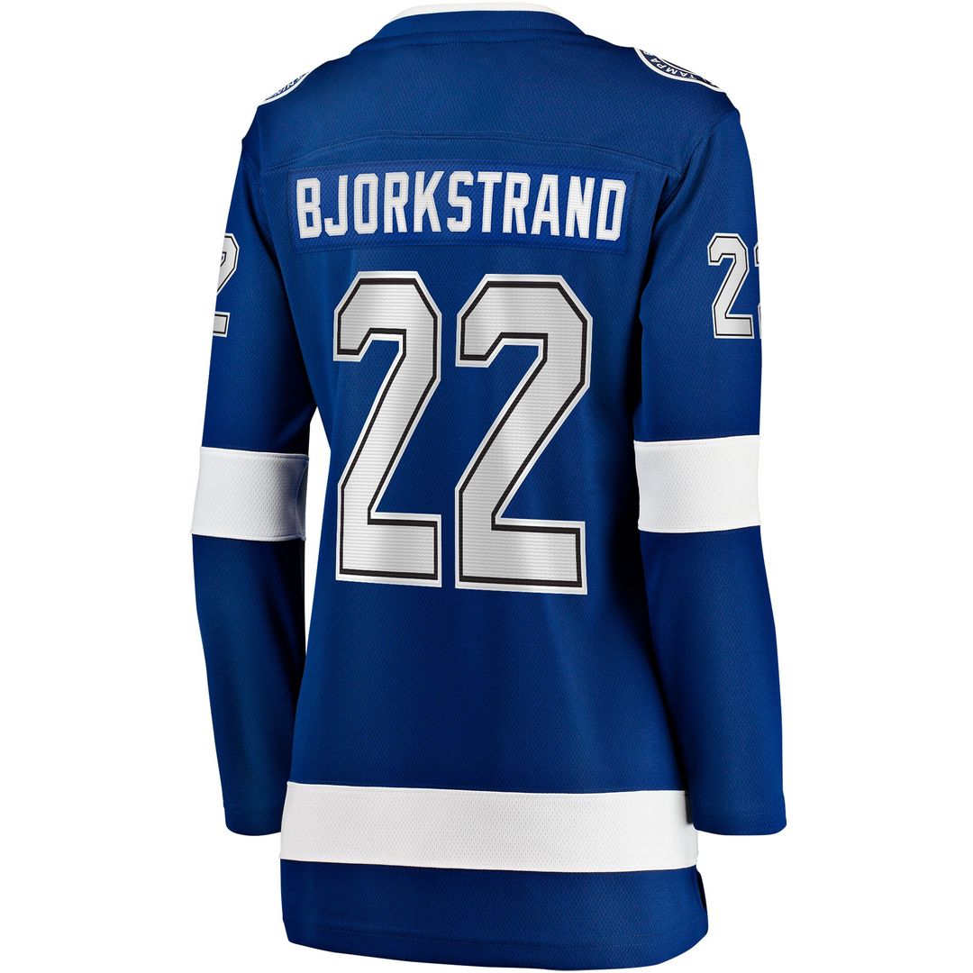 Oliver Bjorkstrand Tampa Bay Lightning Fanatics Women's Home Breakaway Player Jersey - Blue