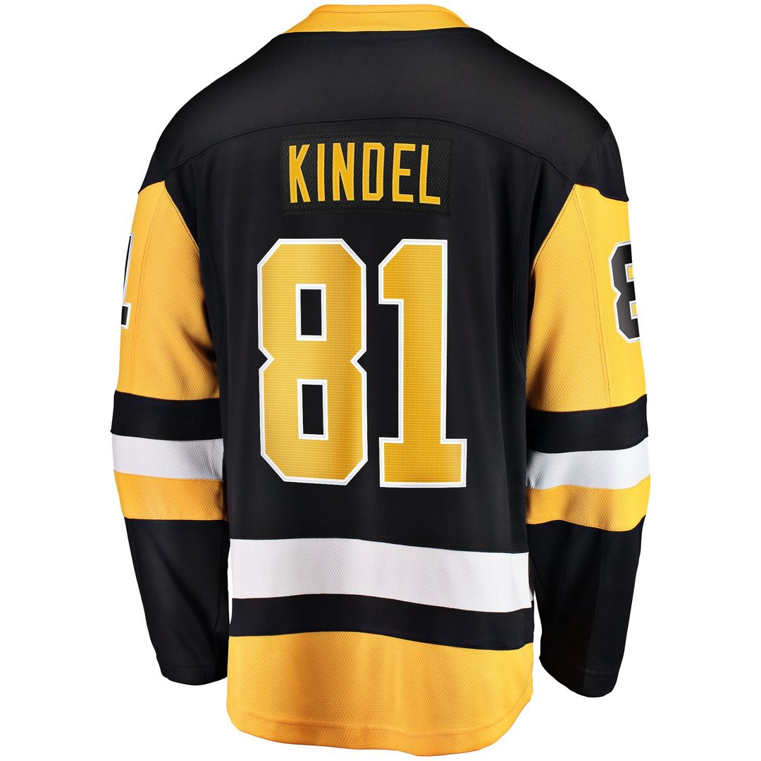 Ben Kindel Pittsburgh Penguins Fanatics Home Breakaway Jersey - Black