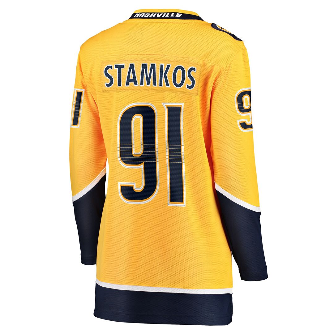 Steven Stamkos Nashville Predators Fanatics Women's Home Premier Breakaway Player Jersey Breakaway Jersey - Gold