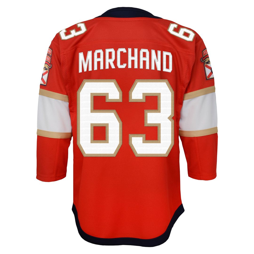 Brad Marchand Florida Panthers Outerstuff Youth Premier Player Jersey - Red