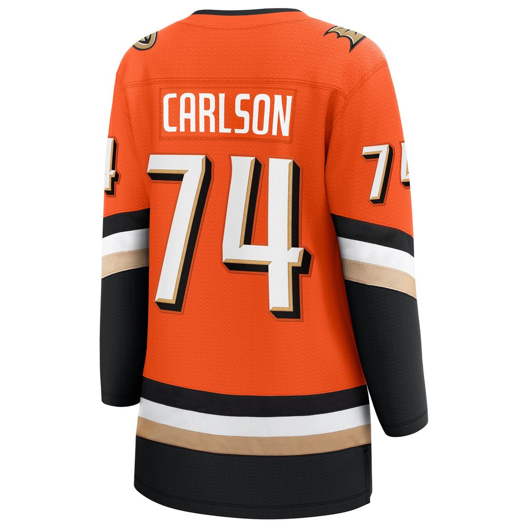 John Carlson Anaheim Ducks Fanatics Women's Home Breakaway Jersey - Orange