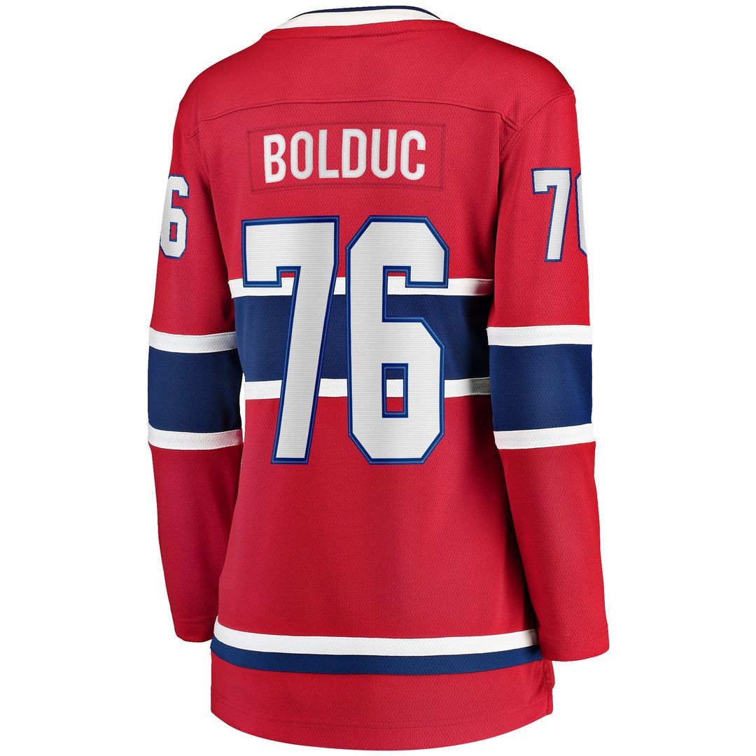 Zack Bolduc Montreal Canadiens Fanatics Women's Home Breakaway Jersey - Red