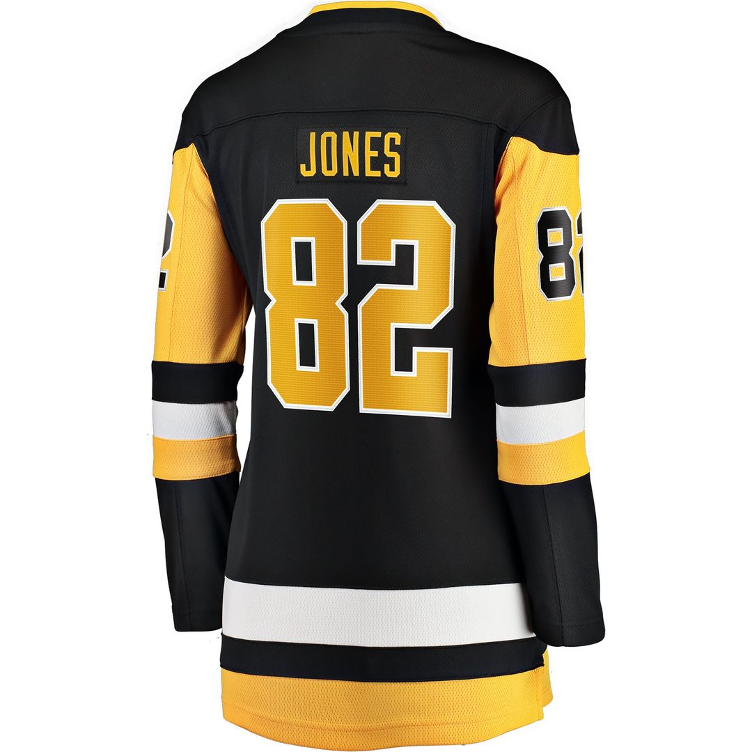 Caleb Jones Pittsburgh Penguins Fanatics Women's Home Breakaway Jersey - Black