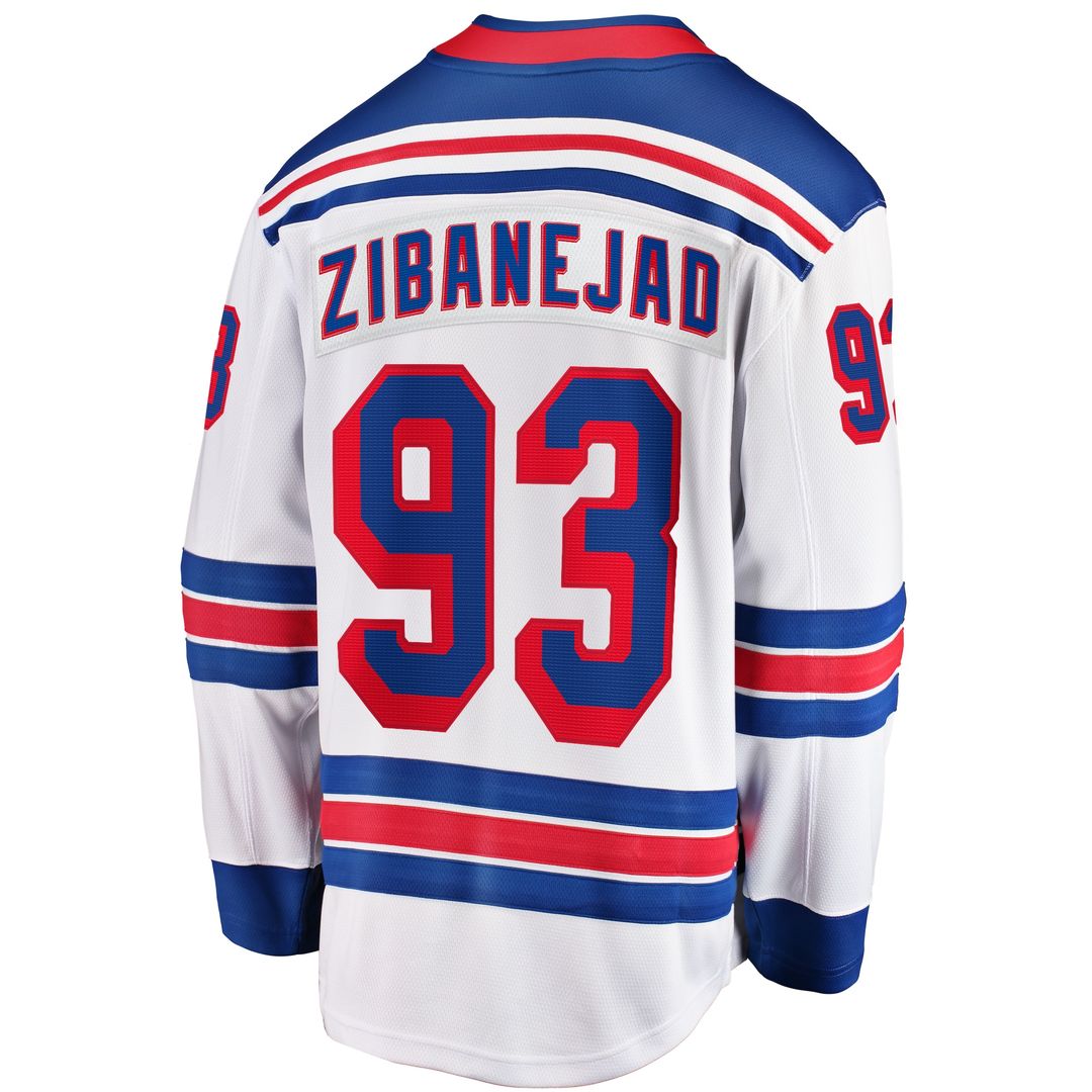 Mika Zibanejad New York Rangers Fanatics Home Breakaway Player Jersey - Blue