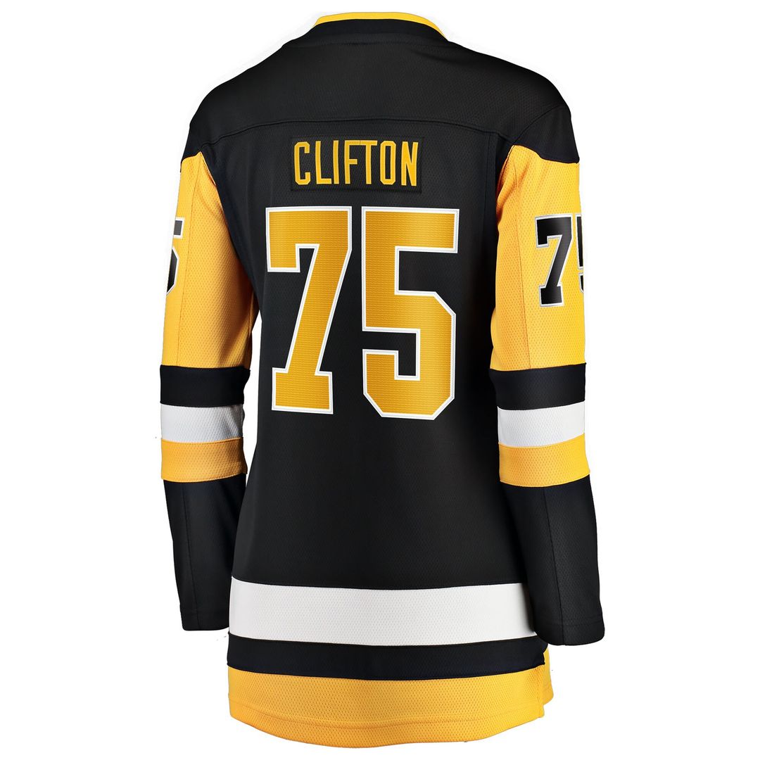 Connor Clifton Pittsburgh Penguins Fanatics Women's Home Breakaway Jersey - Black