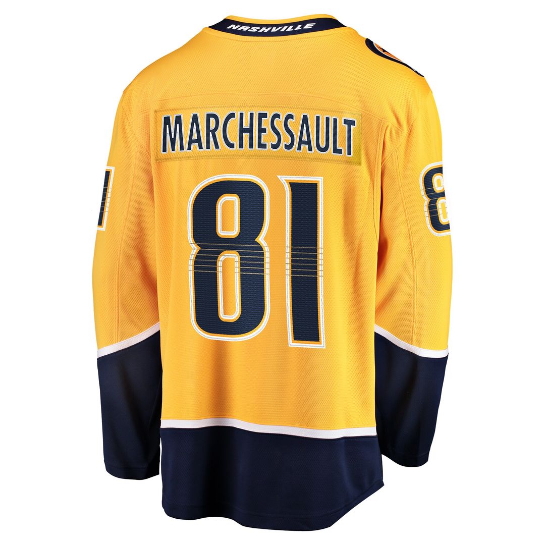 Jonathan Marchessault Nashville Predators Fanatics Home Premier Breakaway Player Jersey - Gold