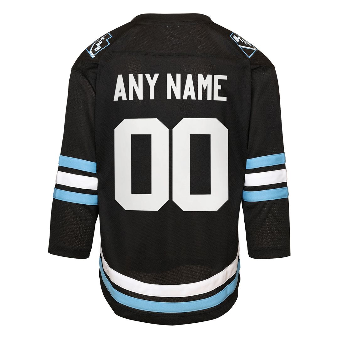 Utah Mammoth Youth Home Replica Custom Jersey - Black