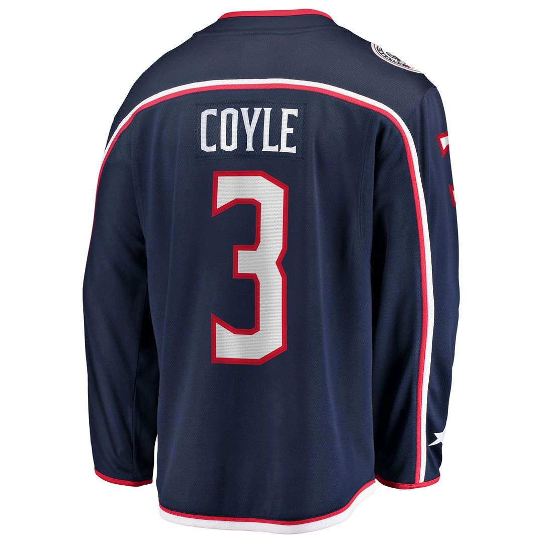 Charlie Coyle Columbus Blue Jackets Fanatics Home Breakaway Jersey - Navy