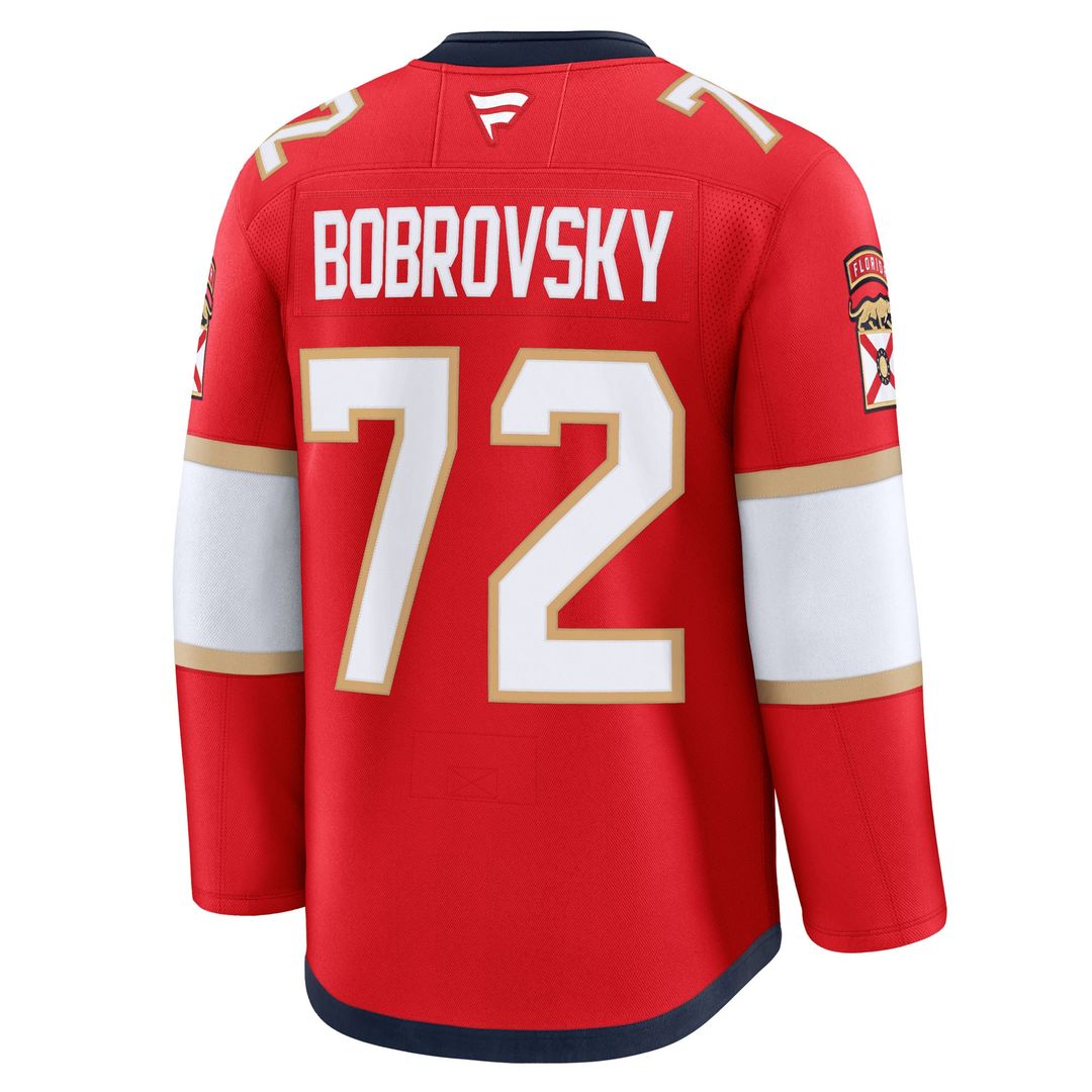 Sergei Bobrovsky Florida Panthers Fanatics Premium Jersey - Red