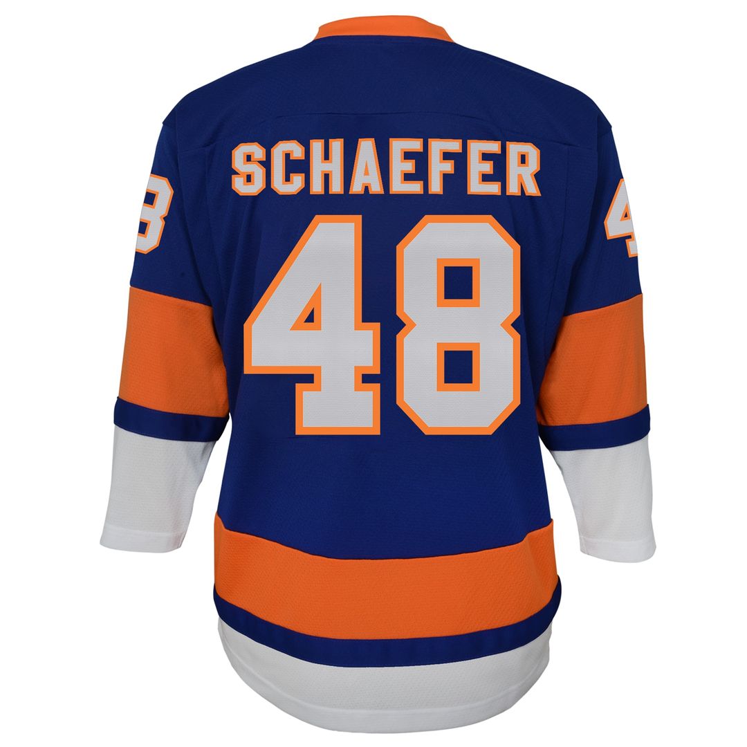 Matthew Schaefer New York Islanders Outerstuff Youth Home Player Replica Jersey - Blue