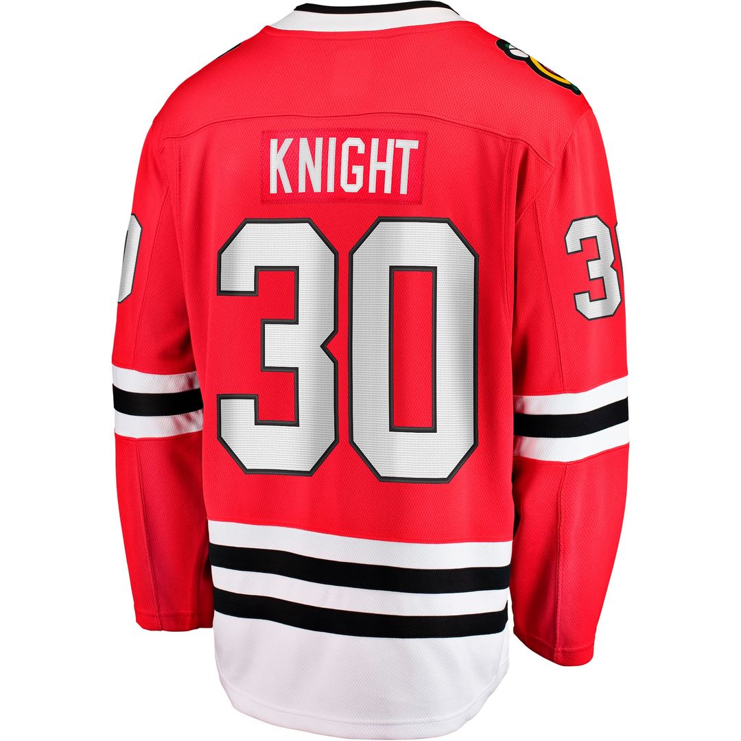 Spencer Knight Chicago Blackhawks Fanatics Home Breakaway Jersey - Red