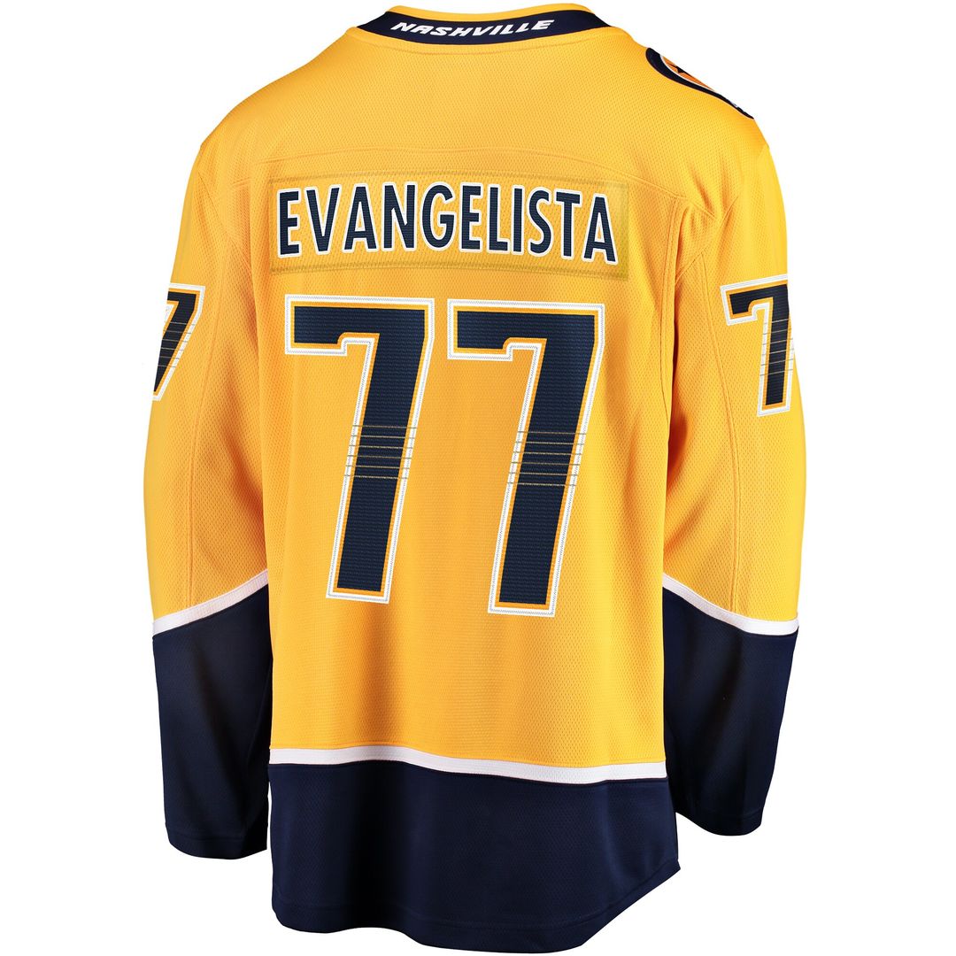 Luke Evangelista Nashville Predators Fanatics Premier Breakaway Player Jersey - Gold
