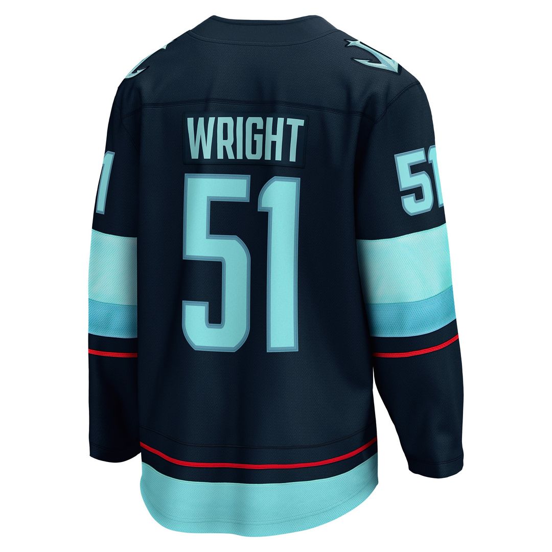 Shane Wright Seattle Kraken Fanatics Men's Home Breakaway Player Jersey - Deep Sea Blue