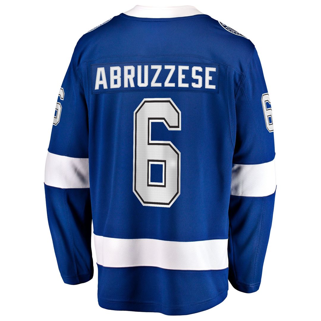 Nick Abruzzese Tampa Bay Lightning Fanatics Home Breakaway Jersey - Blue