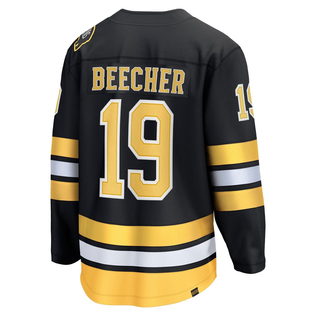 John Beecher Boston Bruins Fanatics Home Breakaway Player Jersey - Black
