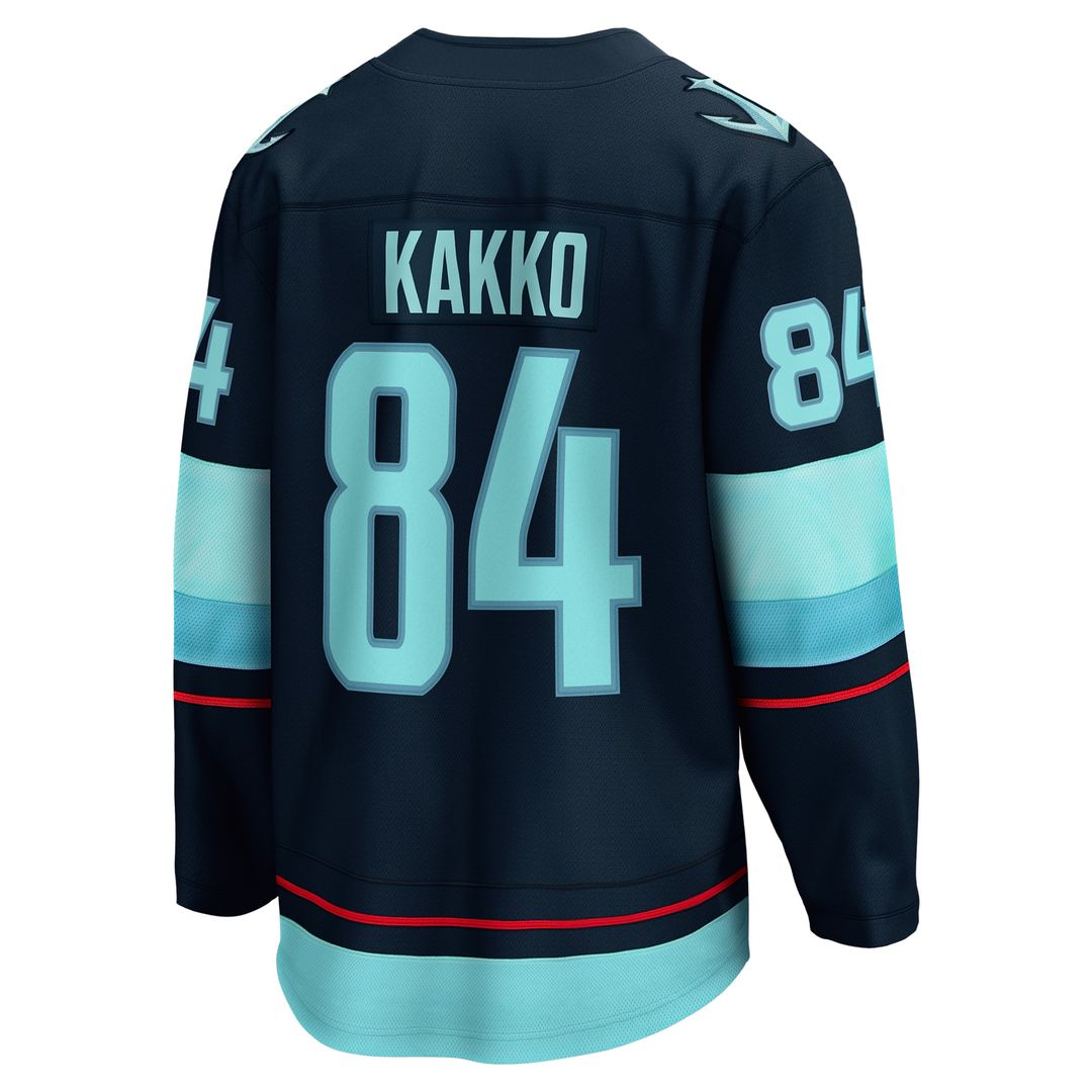 Kaapo Kakko Seattle Kraken Fanatics Home Breakaway Player Jersey - Deep Sea Blue