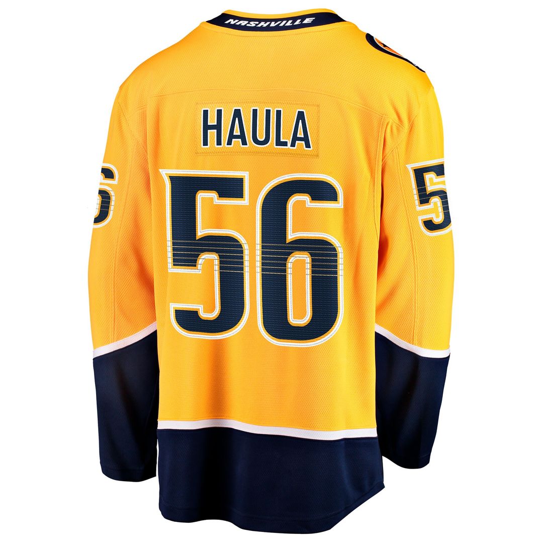 Erik Haula Nashville Predators Fanatics Home Breakaway Jersey - Gold